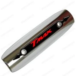 PROTECTION CHALEUR ECHAPPEMENT CHROME T-MAX 500 530 2007-2016 LOGO 3D NOIR ROUGE