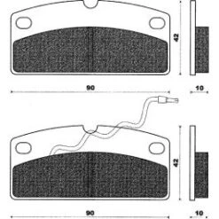 PLAQUETTES FREIN MOTO C4 BP 094