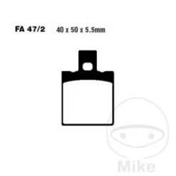 PLAQUETTES FREIN MOTO EBC FA047/2