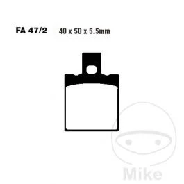 PLAQUETTES FREIN MOTO EBC FA047/2 3 PLAQUETTES FREIN MOTO EBC FA047/2