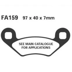 Plaquettes Frein Moto EBC FA159TT