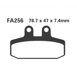 Plaquettes Frein Moto EBC SFAC256 3 Plaquettes Frein Moto EBC SFAC256