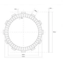 DISQUE EMBRAYAGE FCC 741409