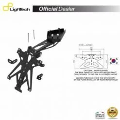 SUPPORT PLAQUE IMMATRICULATION LIGHTECH TARTR106B2