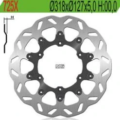 DISQUE FREIN MOTO NG 725X
