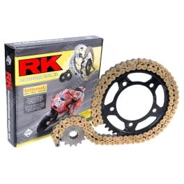 CHAINE RK 520EXW PIGNON 14 COURONNE 33 GBR 3 CHAINE RK 520EXW PIGNON 14 COURONNE 33 GBR