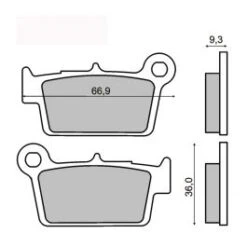 PLAQUETTES FREIN MOTO RMS 225101450