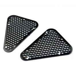 GRILLE METALLIQUE PRISE AIR CGN 2 PIECES NOIR 3 GRILLE METALLIQUE PRISE AIR CGN 2 PIECES NOIR