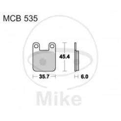 PLAQUETTES FREIN MOTO TRW MCB535EC