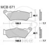 PLAQUETTES FREIN MOTO TRW MCB671SH 1 PLAQUETTES FREIN MOTO TRW MCB671SH -Magasin D'Accessoires Moto trw mcb671sh 296974 01
