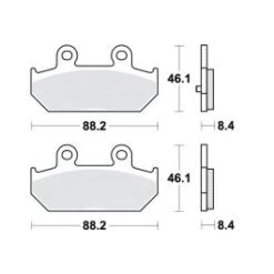 PLAQUETTES FREIN MOTO TRW MCB751