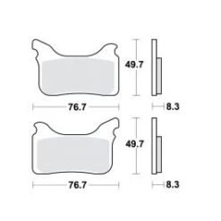 PLAQUETTES FREIN MOTO TRW MCB793RSI