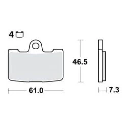 PLAQUETTES FREIN MOTO TRW MCB810SV