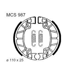 GARNITURES FREIN TRW MCS987 3 GARNITURES FREIN TRW MCS987